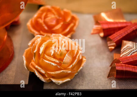 flower cake decoration Stock Photo