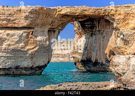 Azure Window in Gozo island Stock Photo