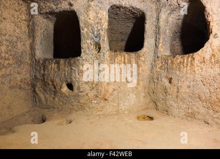 Derinkuyu cave city in Cappadocia Turkey Stock Photo