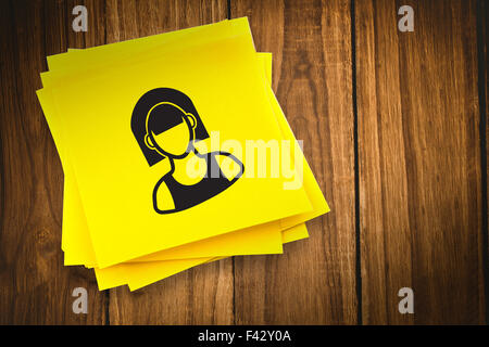 Composite image of hipster graphic Stock Photo