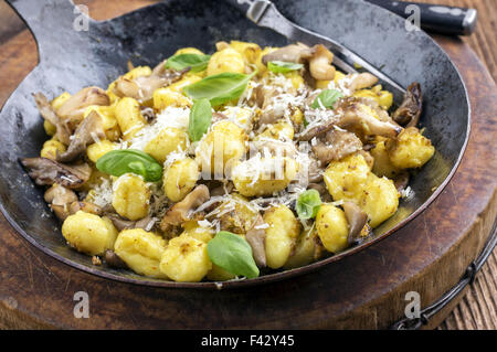 Gnocchi with Mushroom Stock Photo