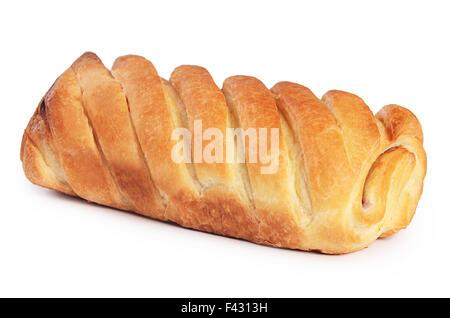 Fresh rolls isolated on white background Stock Photo