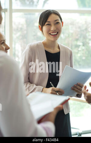 Businesswoman at the office Stock Photo