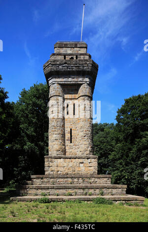 Reichskanzler Otto von Bismarck, Bismarckturm auf den Suechtelner Hoehen am Hohen Busch in Viersen, Niederrhein, Nordrhein-Westfalen Stock Photo