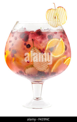 Berries and fruit cocktail Stock Photo