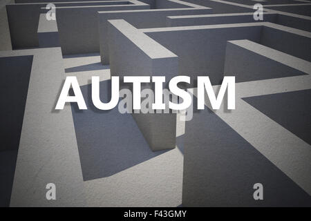 Composite image of autism Stock Photo