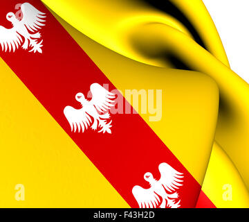 Flag of Lorraine, France. Stock Photo