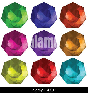 brilliant cut gems Stock Photo