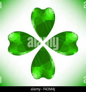 Four- leaf clover Stock Photo