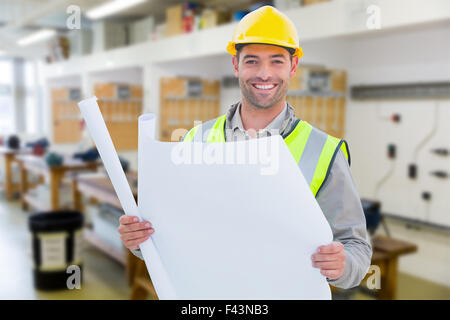 Composite image of casual architect Stock Photo