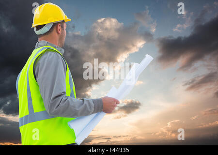 Composite image of casual architect Stock Photo