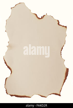 burnt paper Stock Photo