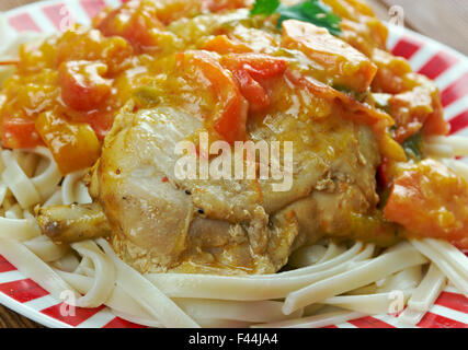 Chicken paprikash Stock Photo
