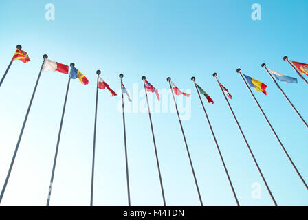 European flags Stock Photo