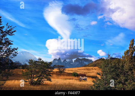 The cloud over Patagonia Stock Photo