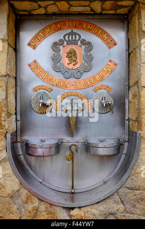 Irache Wine Fountain, Ayegui,Navarre, Spain Stock Photo