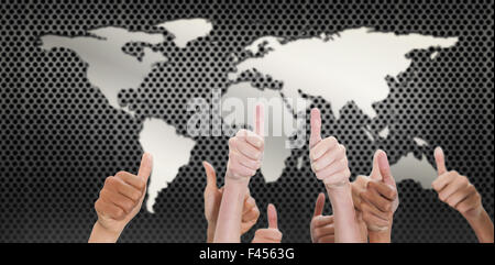 Composite image of thumbsup Stock Photo