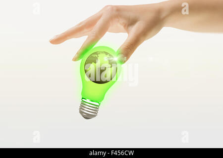 Composite image of hand showing Stock Photo