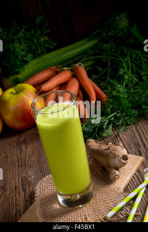 Freshly squeezed celery  juice Stock Photo