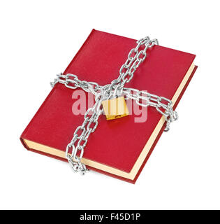 Book and chain Stock Photo