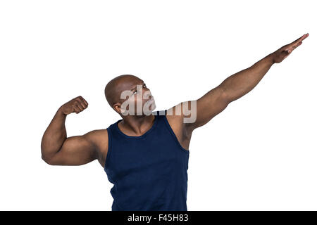 Fit man posing to camera Stock Photo