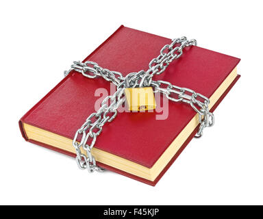 Book and chain Stock Photo