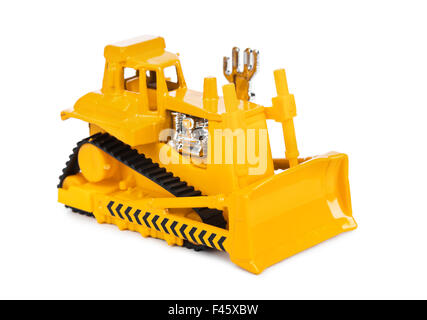 Toy bulldozer Stock Photo