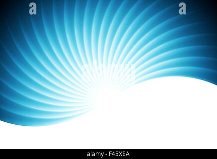 Abstract swirl wavy blue vector background Stock Photo