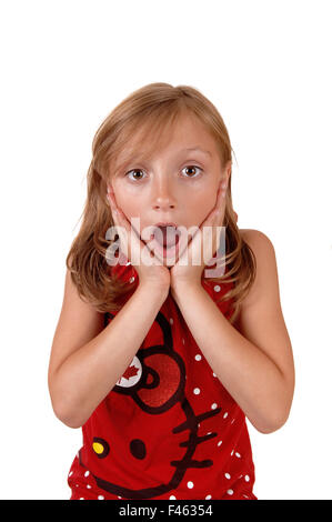Surprised young girl. Stock Photo