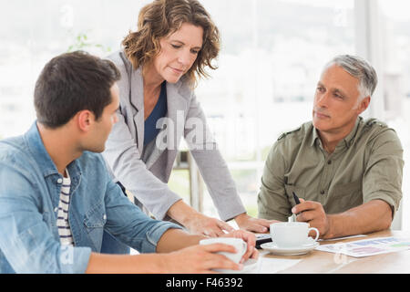 Creative business people in discussion Stock Photo