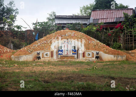 Traditional Chinese cemetery Stock Photo