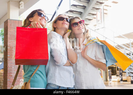 Happy friends taking a selfie Stock Photo