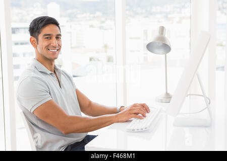 Young smiling businessman Stock Photo