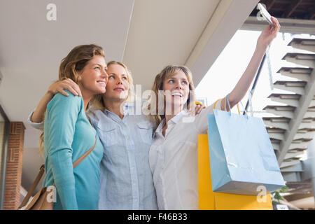 Happy friends taking a selfie Stock Photo
