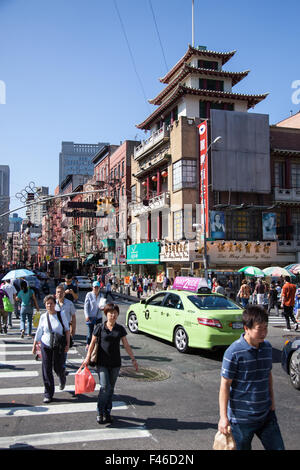 Chinatown district in Manhattan New York City Stock Photo