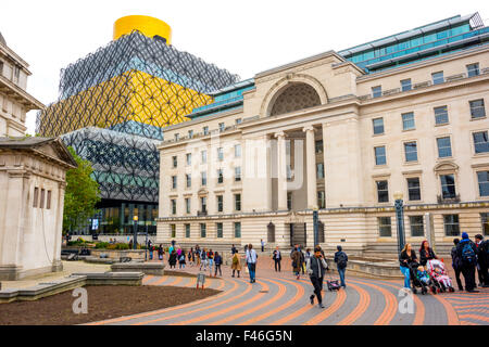 Baskerville House and Birmingham Library in Centenary Square Birmingham City West Midlands UK Stock Photo