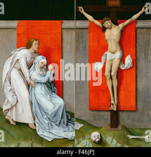 Rogier van der Weyden, The Crucifixion with the Virgin and Saint John ...