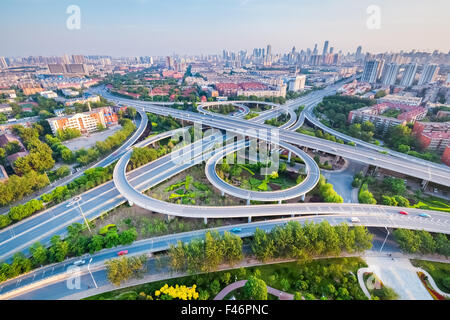 city interchange in tianjin Stock Photo