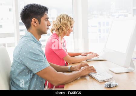 Colleagues working together Stock Photo