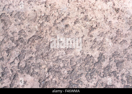 Red sandstone surface with patina, organic texture background copy space. Stock Photo
