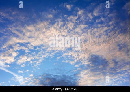 Small fluffy clouds (Cirrocumulus), Tyrol, Austria Stock Photo