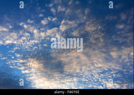 Small fluffy clouds (Cirrocumulus), Tyrol, Austria Stock Photo