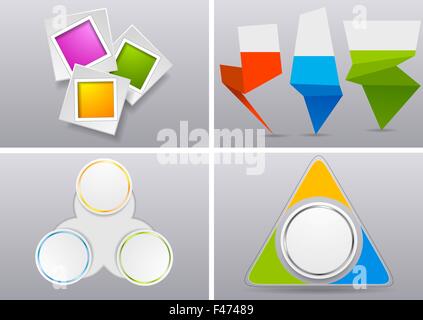 Abstract infographics bright vector design Stock Photo