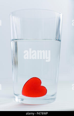 Heart-shaped strawberry jellies, close-up, Sweden. Stock Photo