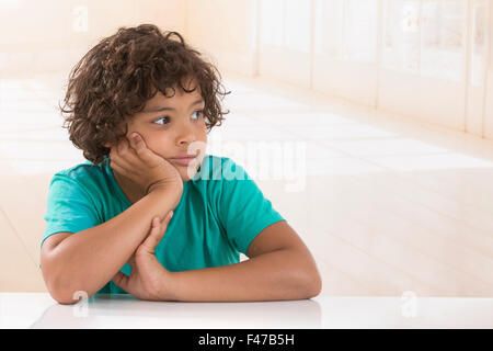 CHILD INDOORS Stock Photo