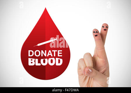 Composite image of donate blood Stock Photo