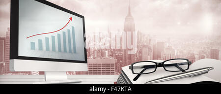 Composite image of computer screen Stock Photo