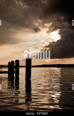 Evening at Werbellinsee Stock Photo