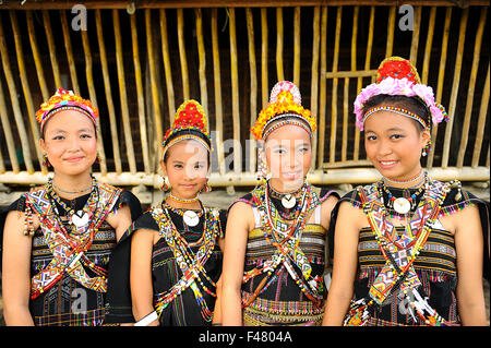 Ladies from Rungus ethnic wearing traditional costume Stock Photo - Alamy