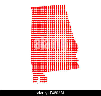 Alabama US state outline map with the handwritten HOME word. Continuous ...